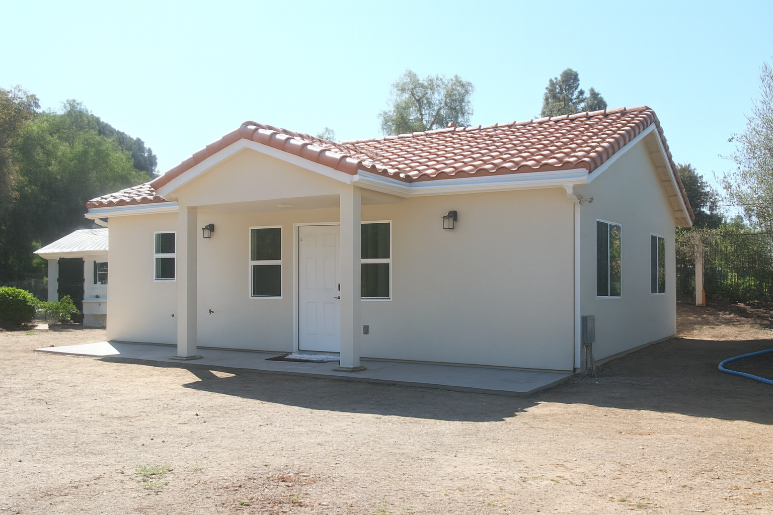 Two-bedroom two-bathroom detached accessory dwelling unit built by CRS Builders in Poway San Diego