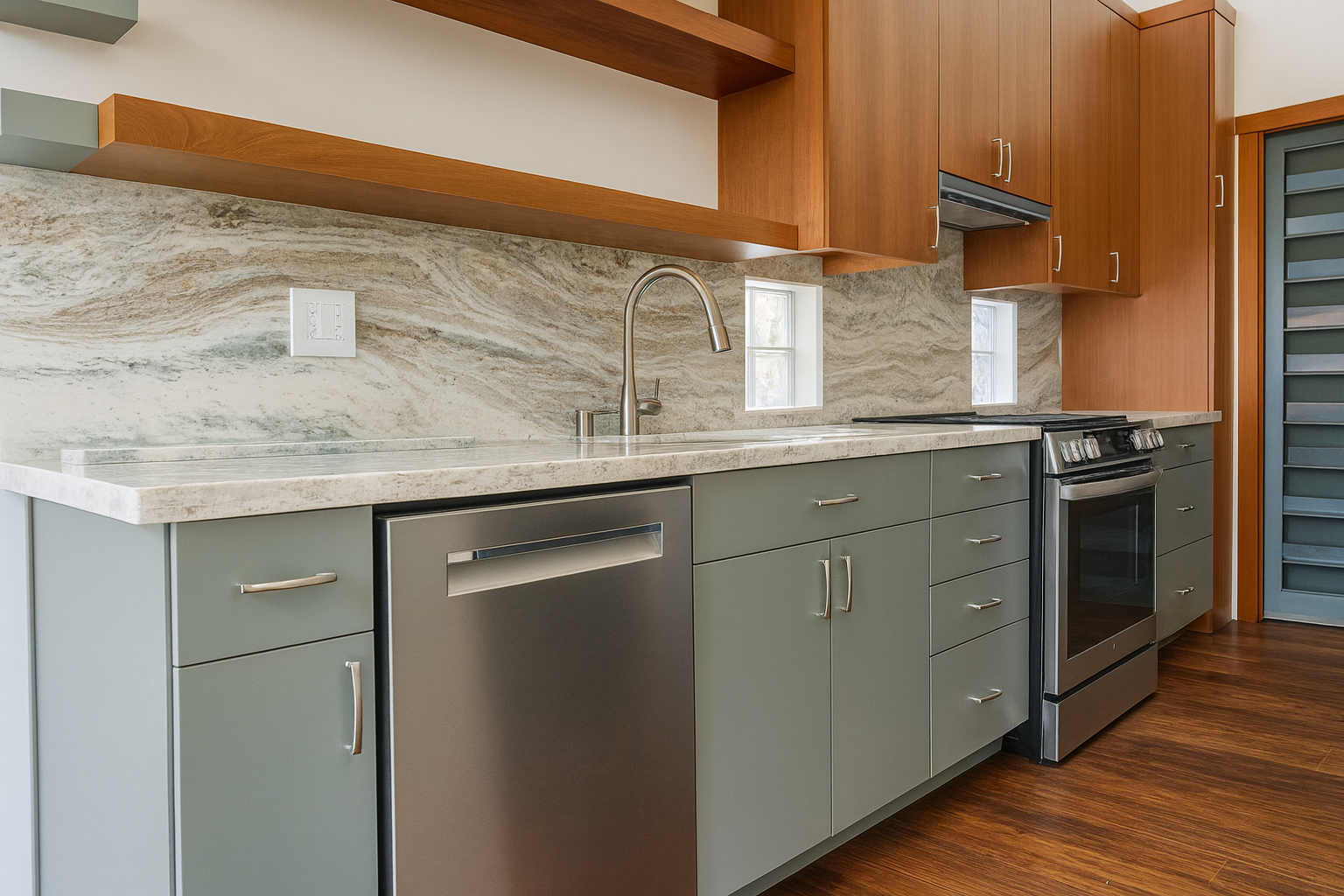 Junior ADU interior kitchen layout by CRS Builders