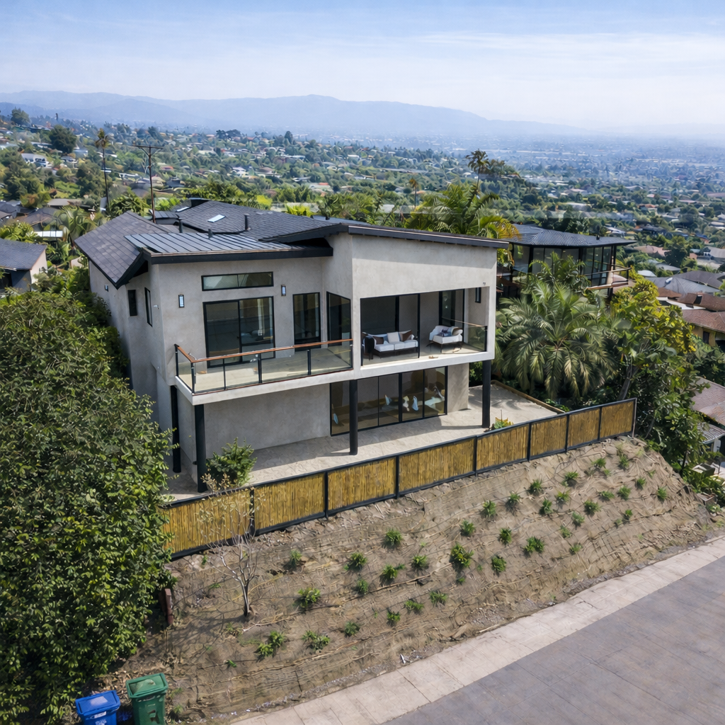 Luxury two-story room addition with contemporary design by CRS Builders in La Jolla