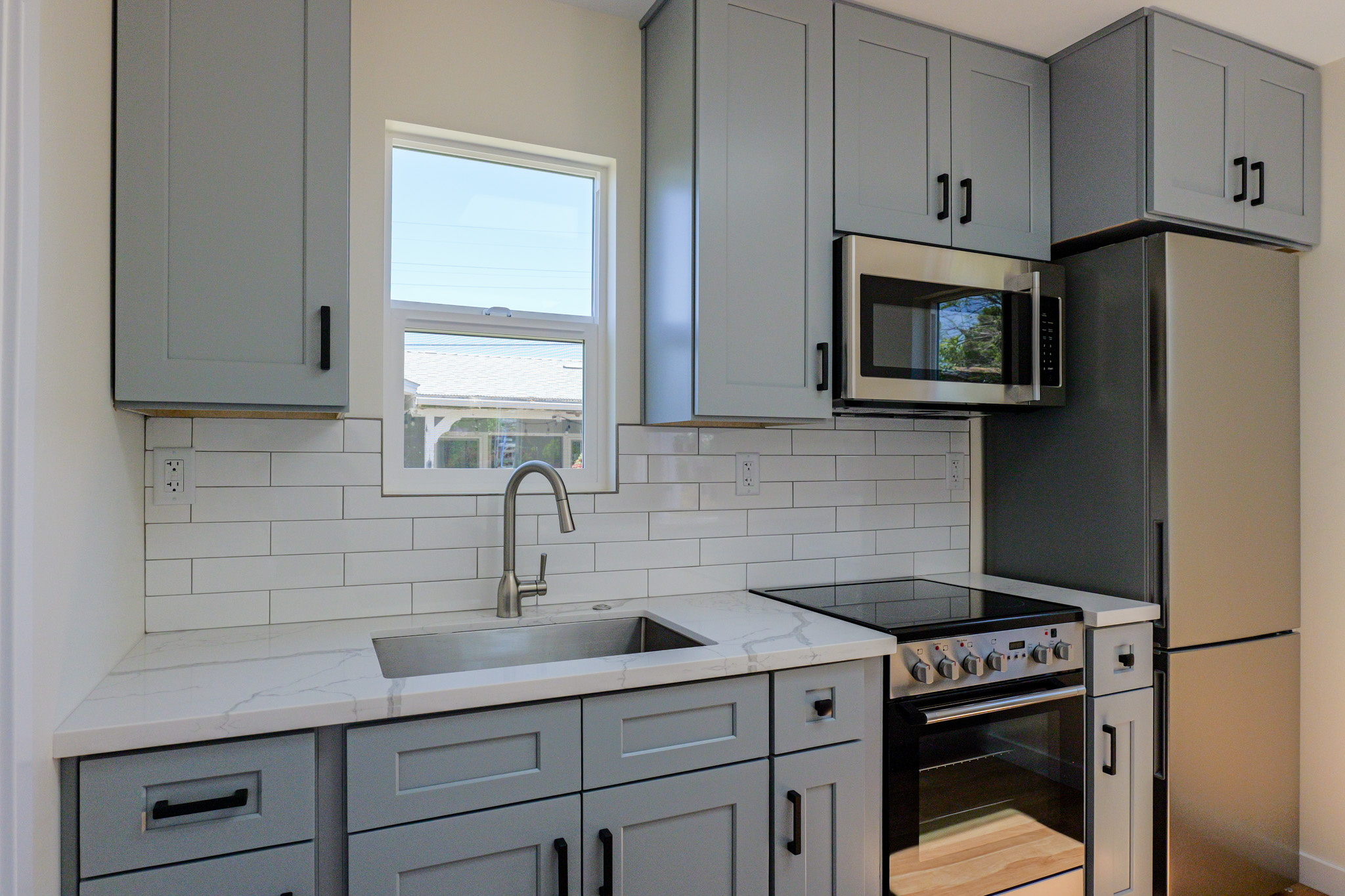 Modern ADU kitchen and interior design in San Diego