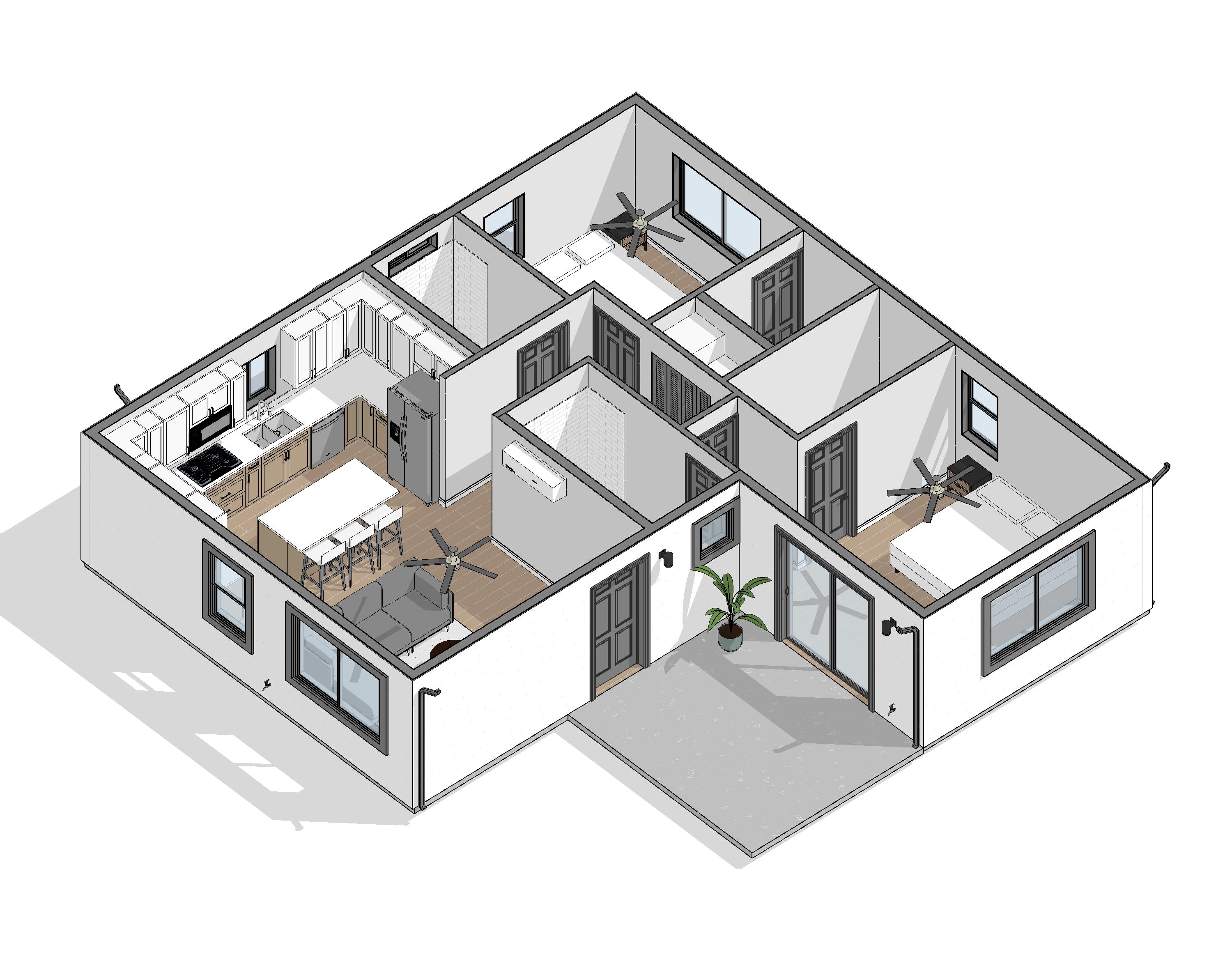 Alera 3D Model — 940 SF