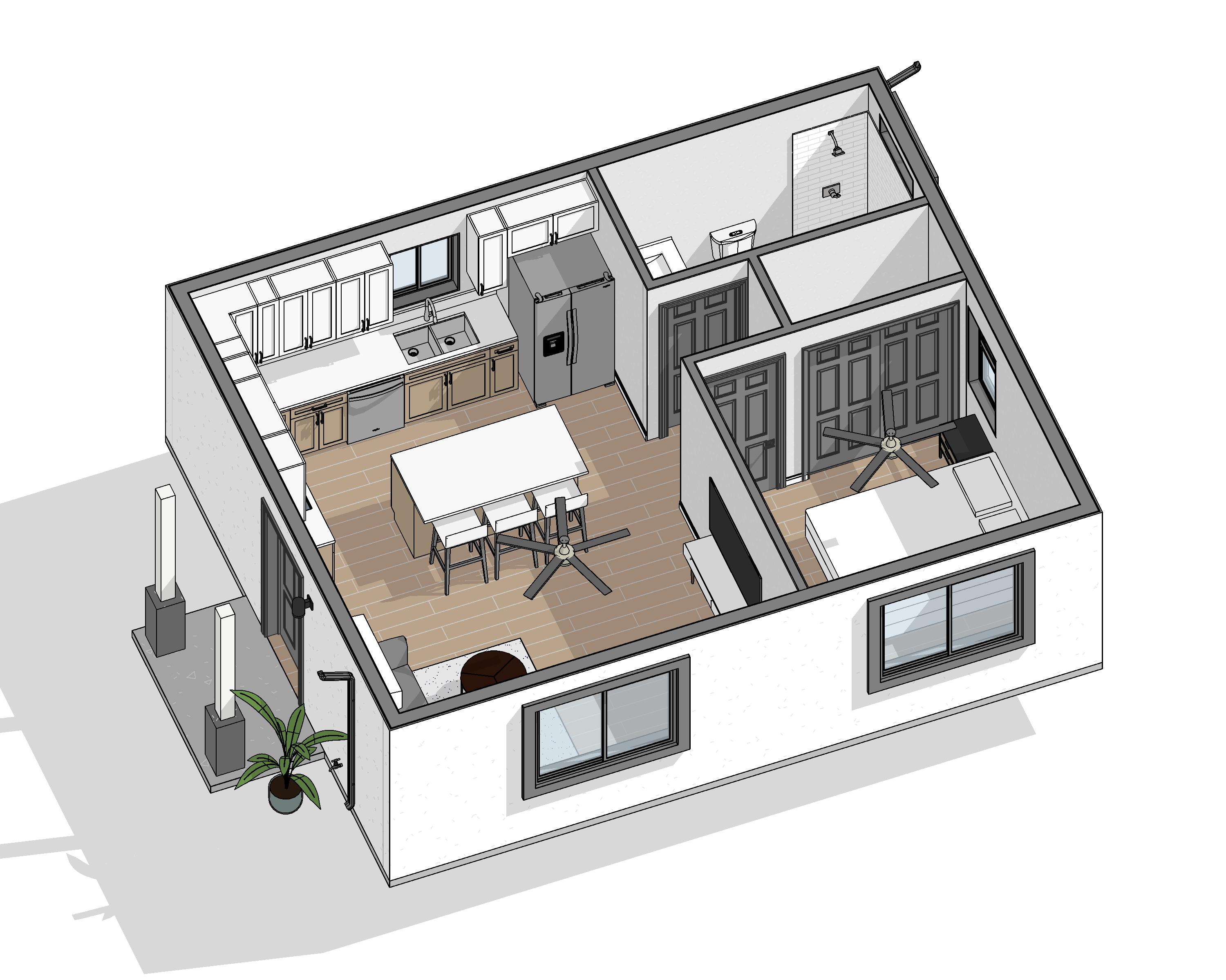 Vela 3D Model — 500 SF