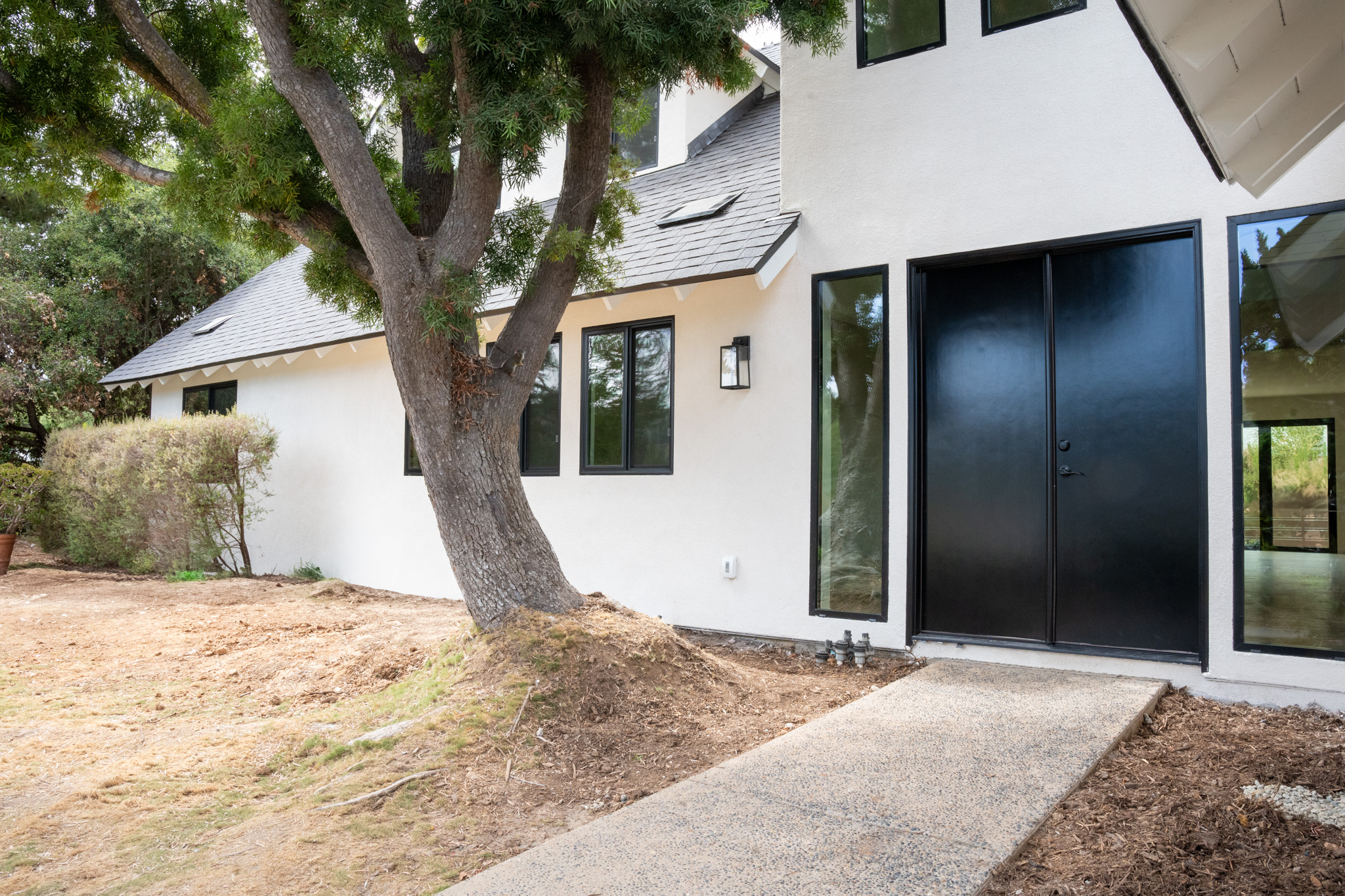 New custom home exterior built by CRS Builders Inc. in San Diego California