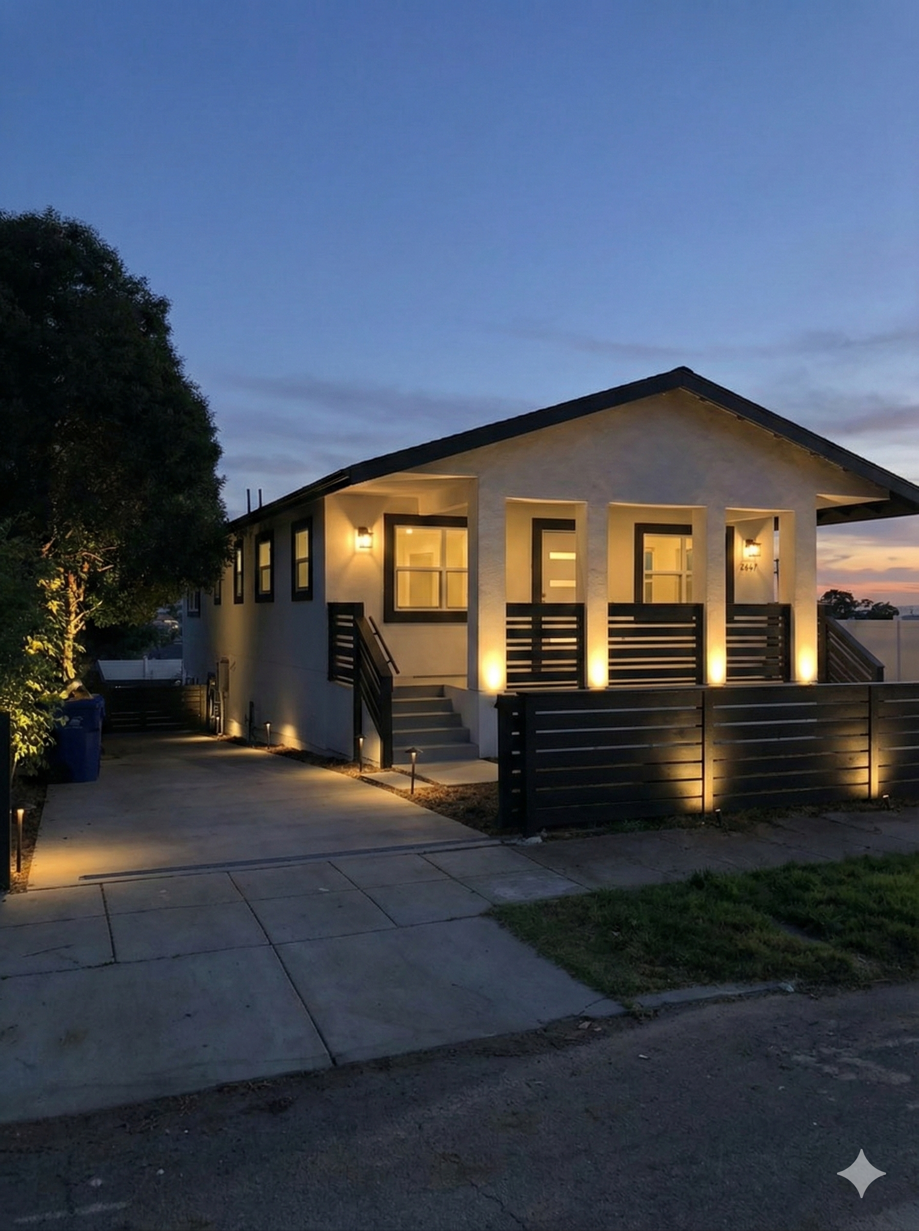 Finished custom home handover