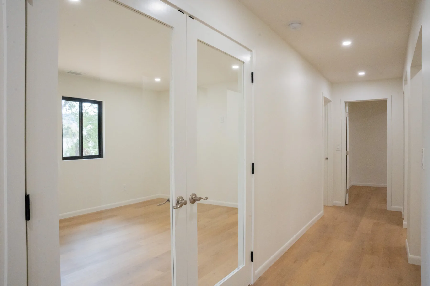 Custom home hallway design