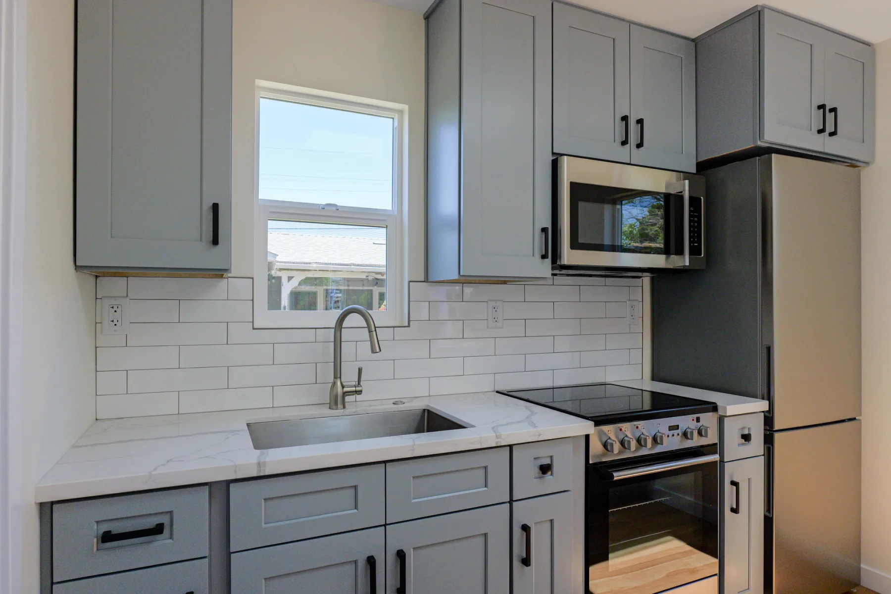Modern ADU kitchen and interior design in San Diego