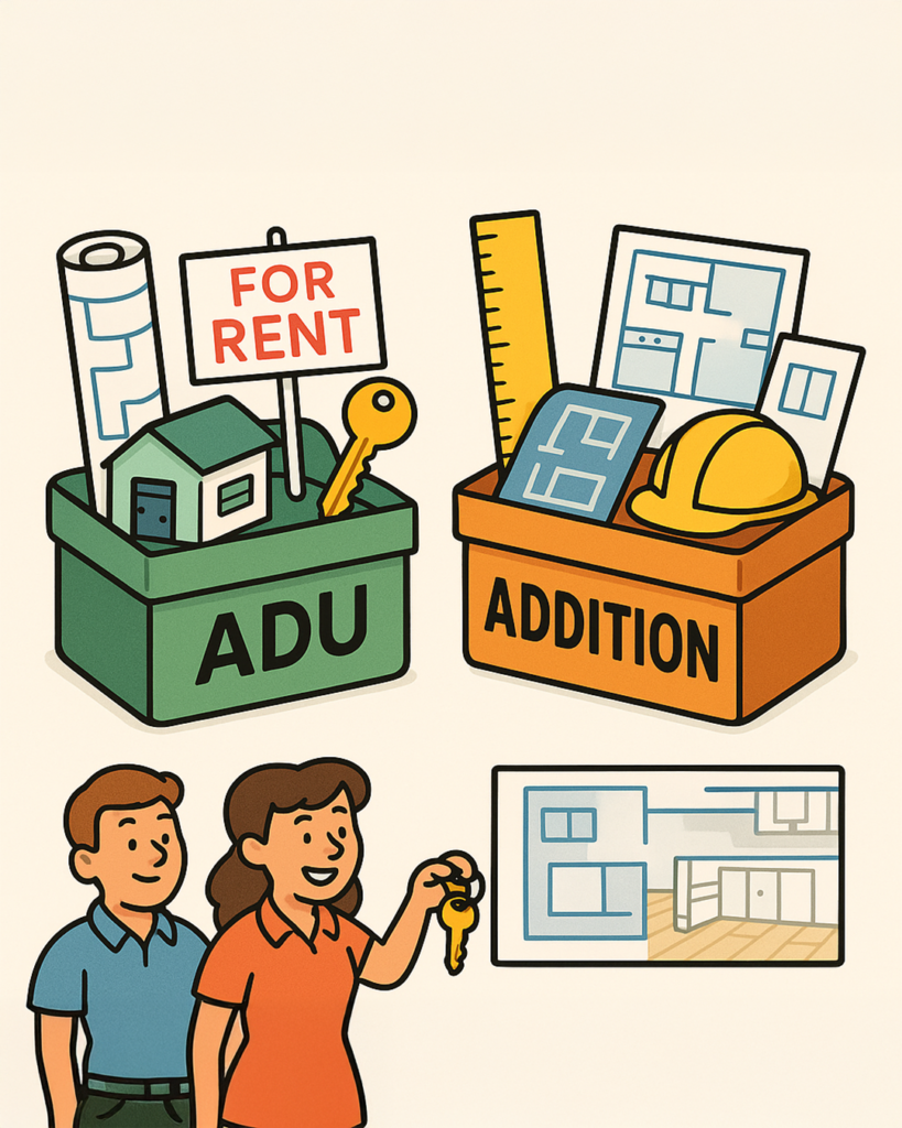 ADU vs Addition Infographic