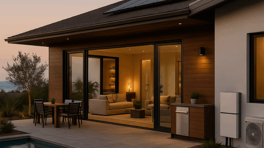 modern home design backyard
